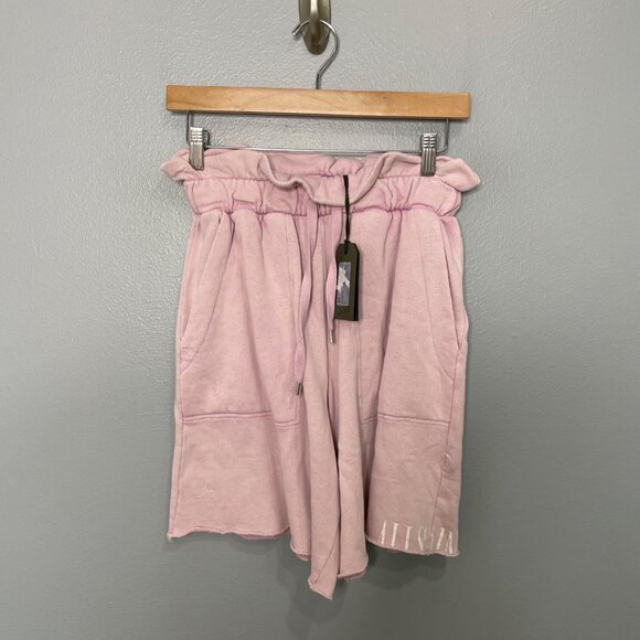 ALLSAINTS navarre pink lounge sweat shorts size S - Picture 2 of 7